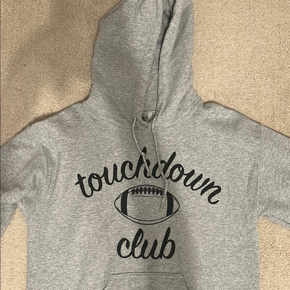 Gray Touchdown Club Hoodie